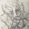 Batman VS Wolverine Sketch